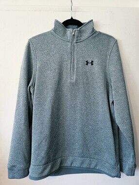 Under Armour Men's Light Green Half-Zip Performance Pullover